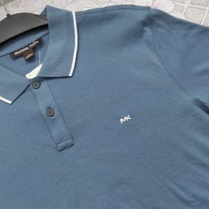 Polo camisero azul